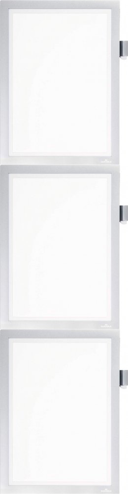 3x Ramka magnetyczna Durable Duraframe Magnetic Note, A4, 1 sztuka, srebrny