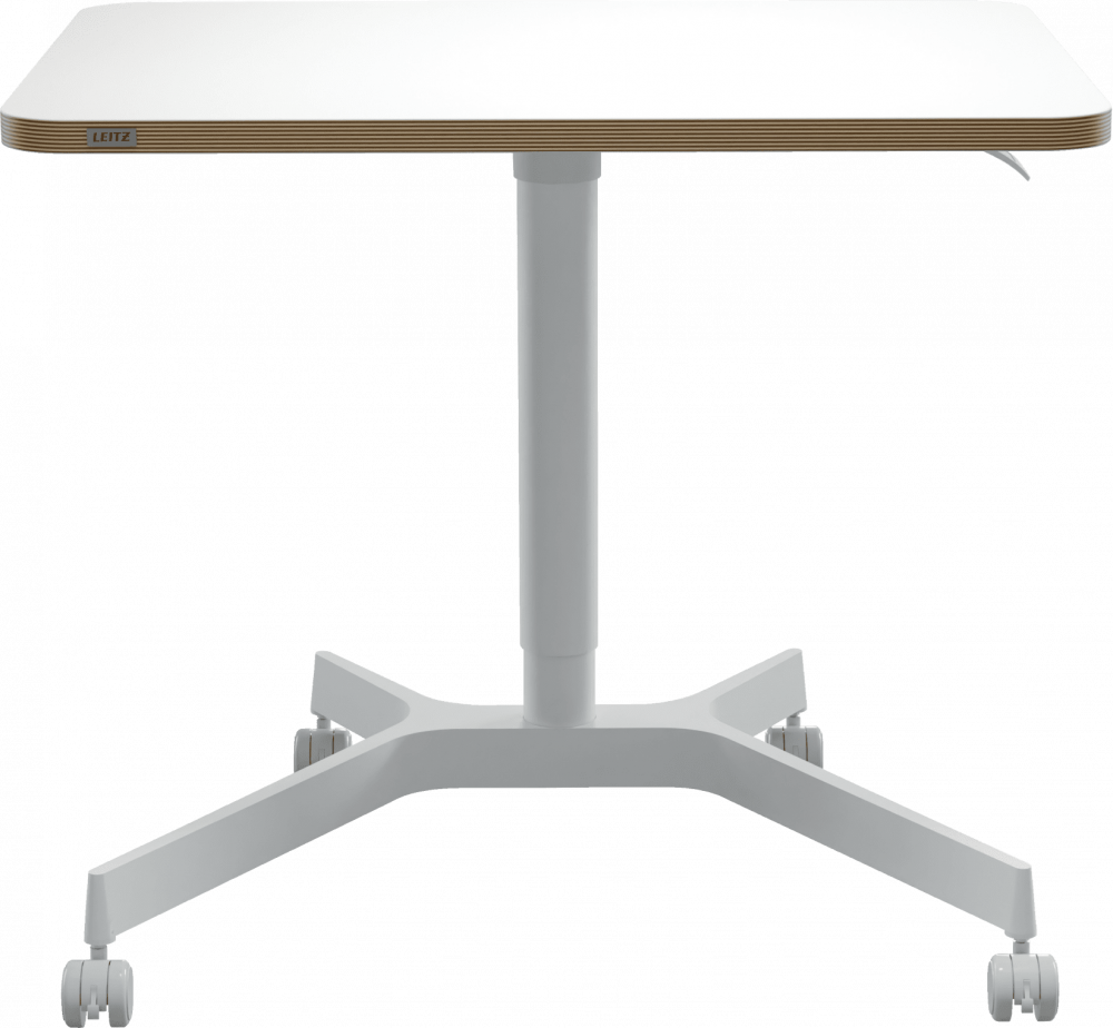 Biurko Leitz Ergo, z pneumatyczną regulacją wysokości, 600x750x800mm, biały