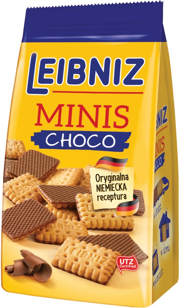Herbatniki Leibniz Minis Choco, maślany w mlecznej czekoladzie, 100g