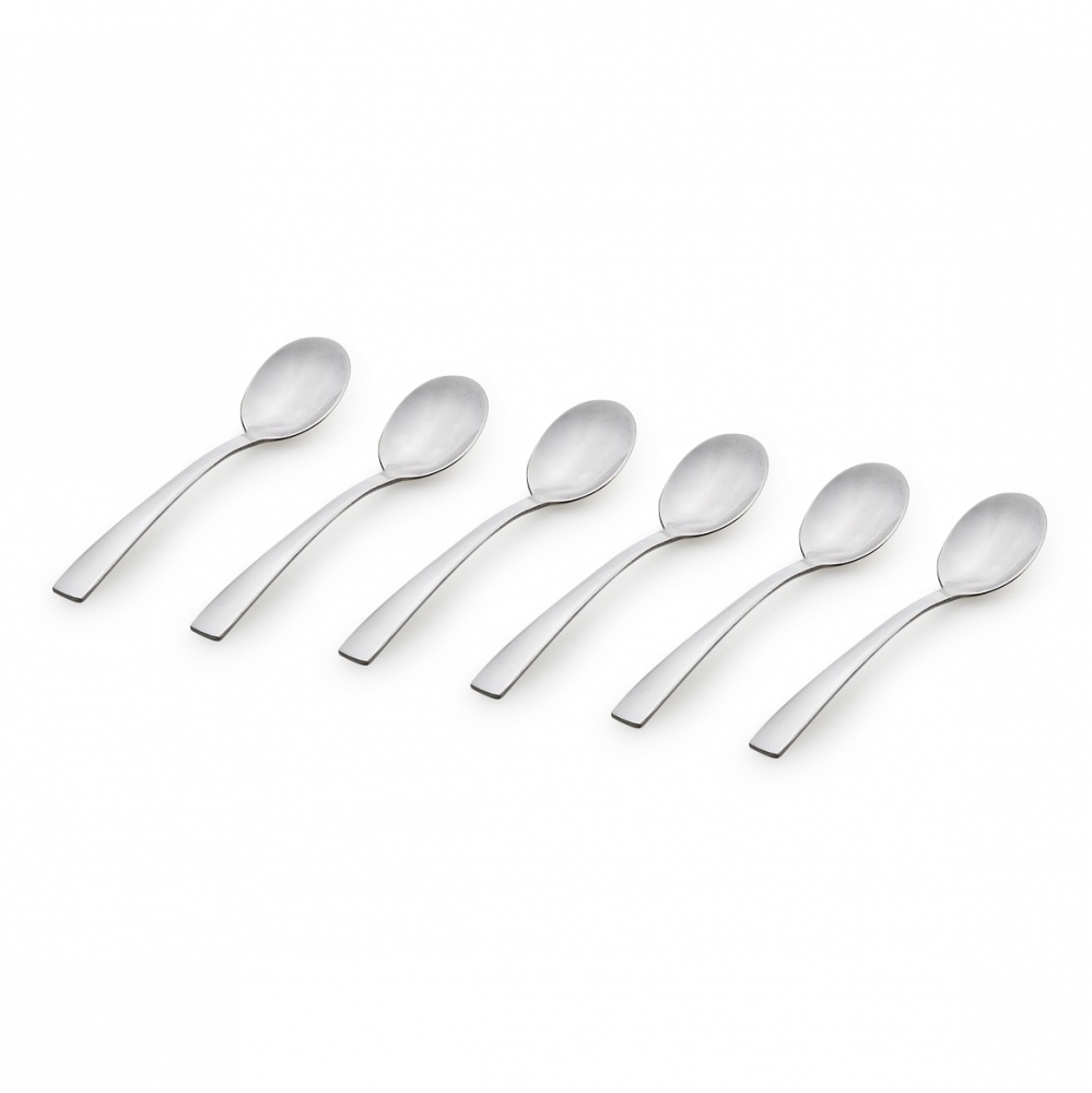 Łyżeczki do herbaty Altom Design Future, 6 sztuk, w pudełku flok, srebrny