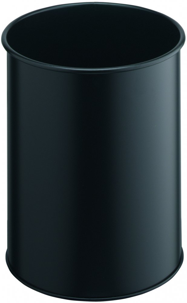 Kosz na śmieci Durable, metalowy, 15l, czarny