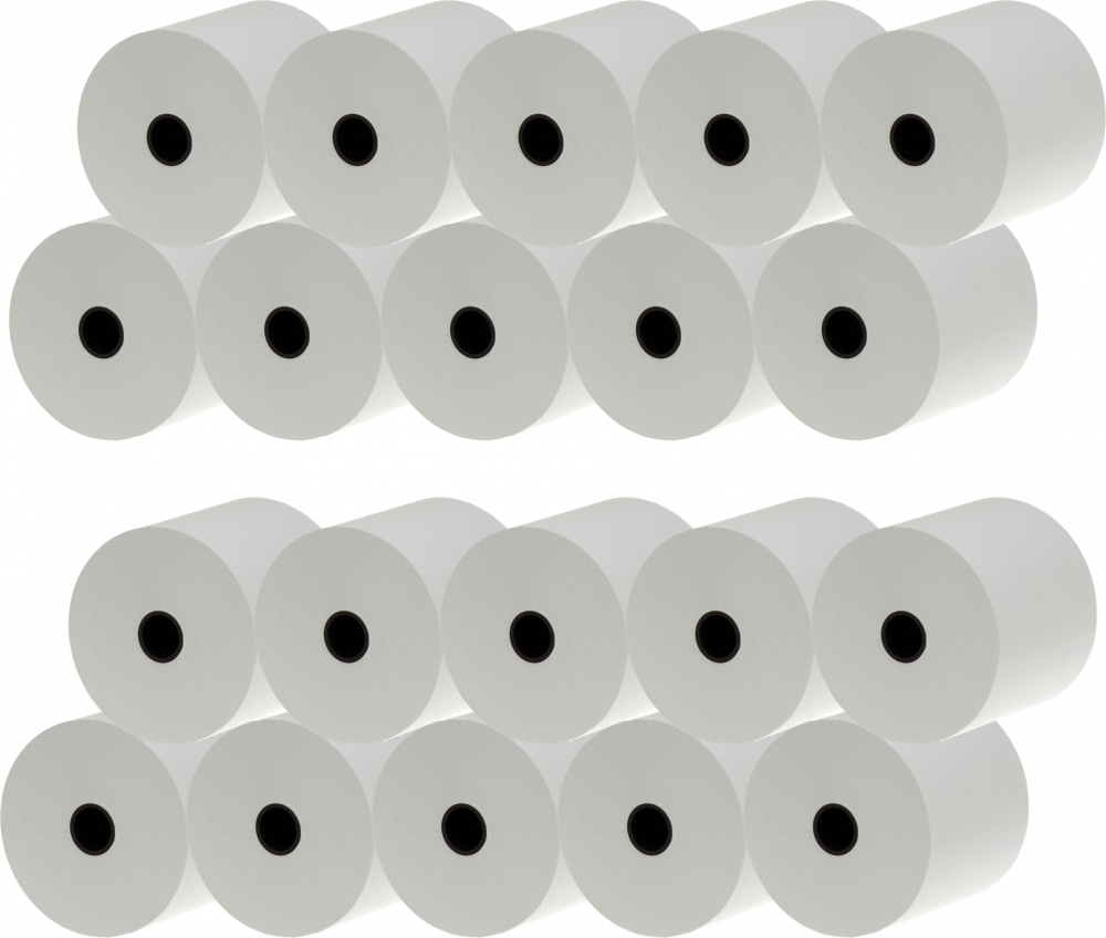 2x Rolka termiczna Papirus II, 57mm x 30m, 48-55g/m2, BPA Free, 10 sztuk