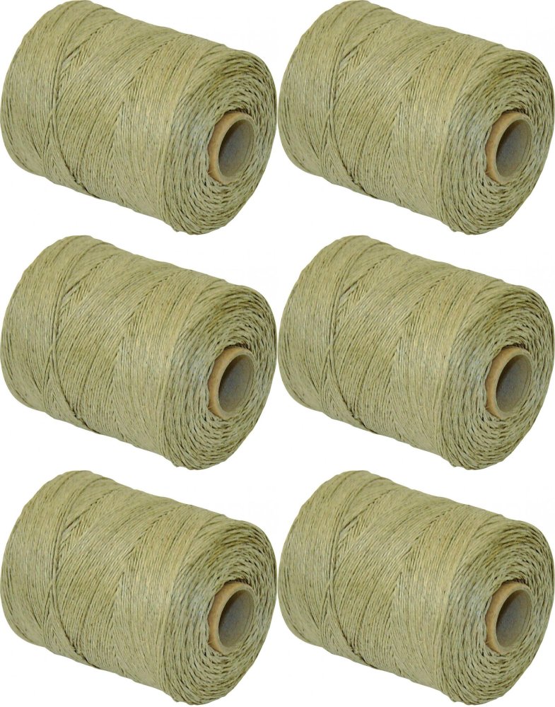 6x Nici lniane Q-Connect, nabłyszczane, 560m, 250g, szary