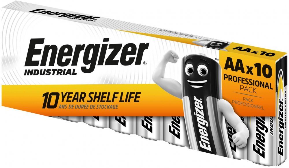 Bateria alkaliczna Energizer Industrial, AA, 1.5V, LR6, 10 sztuk