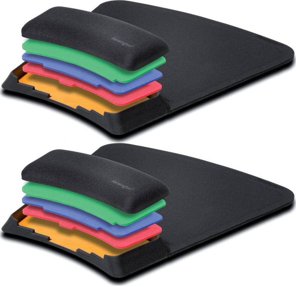 2x Podkładka żelowa pod mysz Kensington, SmartFit, 290x210x25mm, czarny