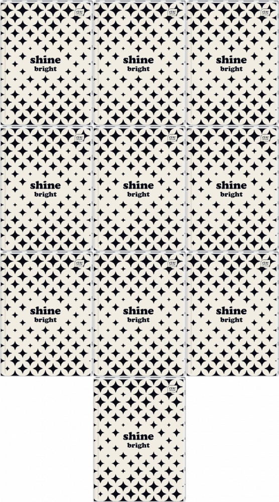 10x Brulion w linie Interdruk, A4, twarda oprawa, 96 kartek, mix wzorów