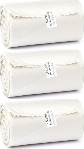 3x Worki na śmieci Merida economy plus, na odpady zmieszane, 60l, 50 sztuk, bezbarwny