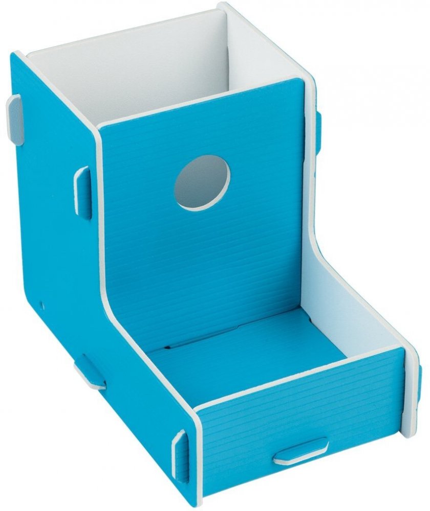 Przybornik na biurko Grand, niebieski