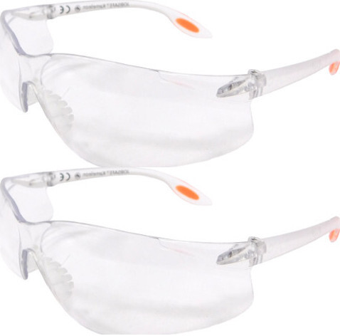 2x Okulary ochronne Worksafe Kameleon Procurator, bezbarwny