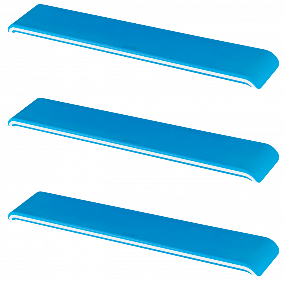 3x Podkładka pod nadgarstki Leitz Ergo WOW, niebieski