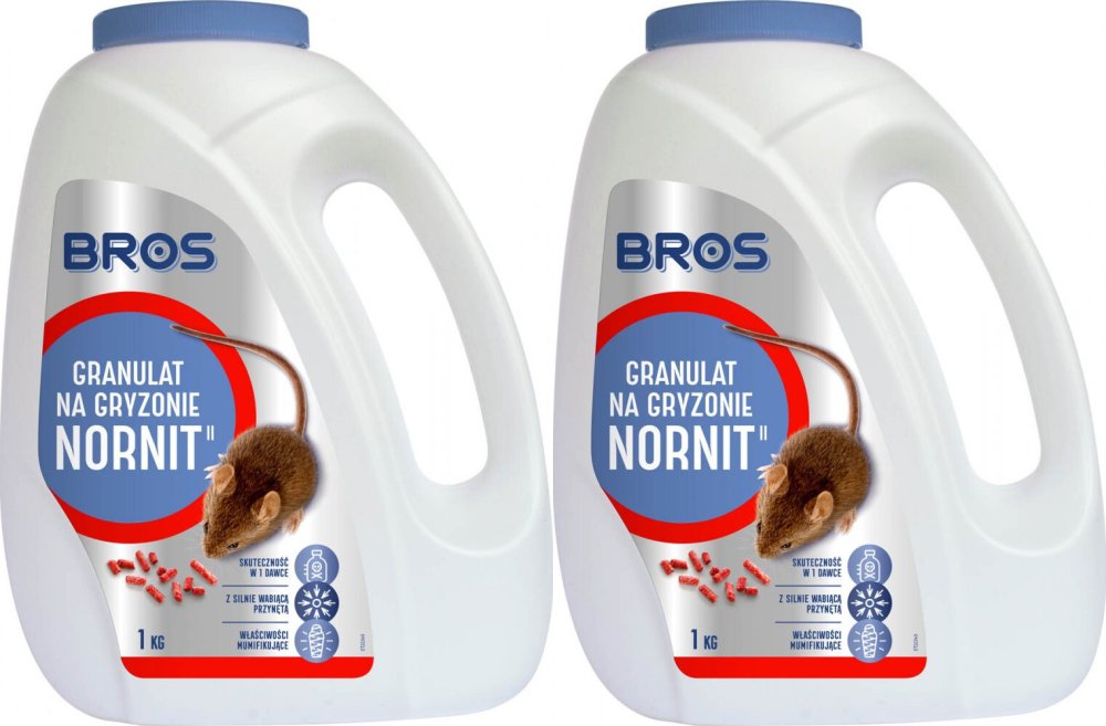 2x Granulat na gryzonie Bros Nornit, 1kg
