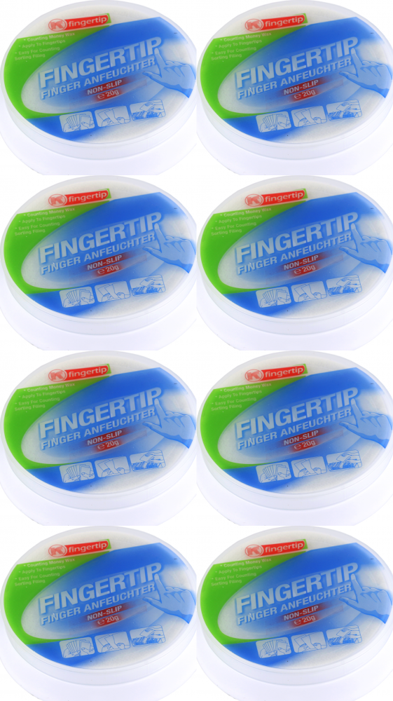 8x Nawilżacz do palców glicerynowy non-slip, 20g, biały