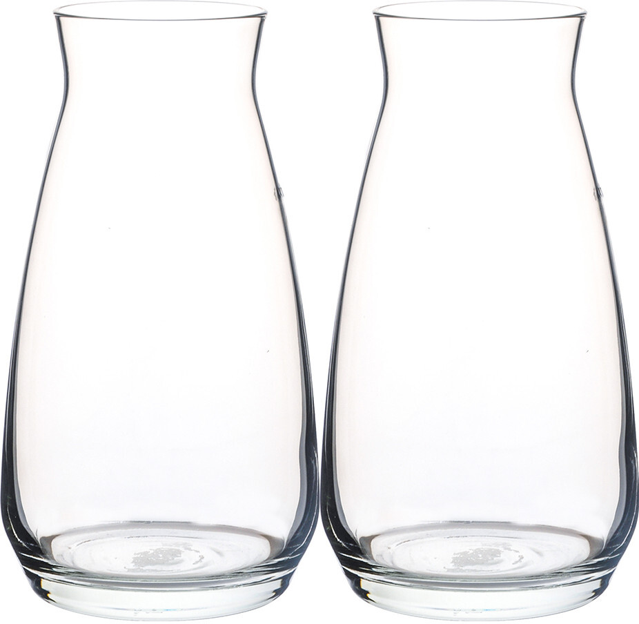 2x Wazon szklany Altom Design, 18.5cm, przezroczysty