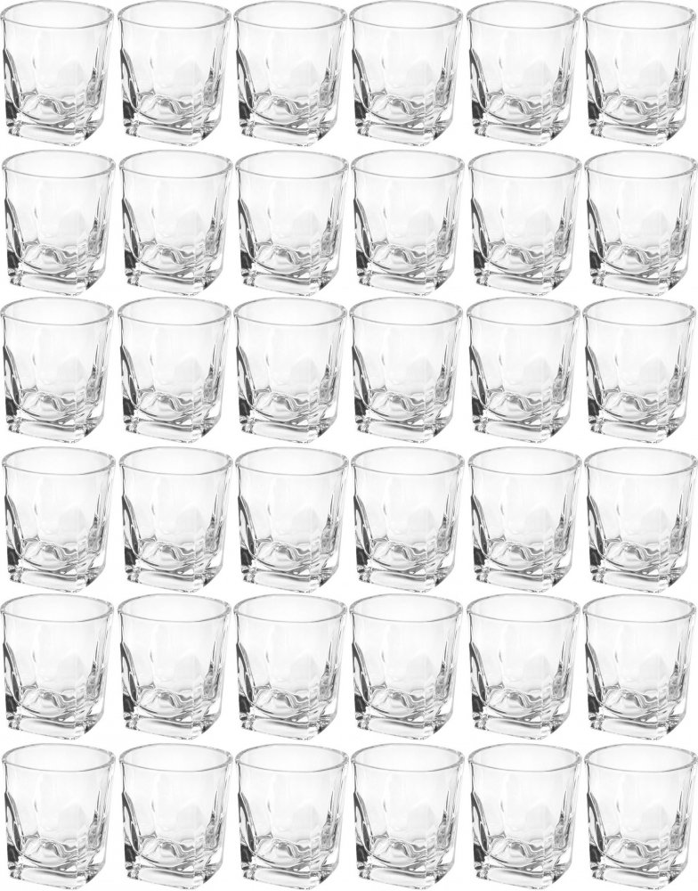 6x Szklanki do whisky Altom Design Stephanie Optic, 280ml, szkło, komplet 6 sztuk, przezroczysty