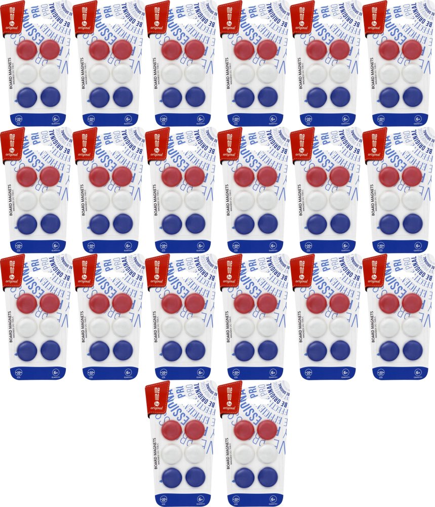 20x Magnesy MemoBe, 30mm, 6 sztuk, mix kolorów