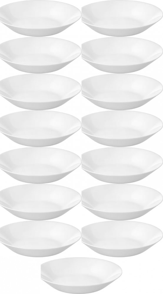 15x Talerz głęboki Oftast, 20 cm, biały