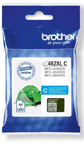 Tusz Brother (LC462 XLC), 1500 stron, cyan (błękitny)