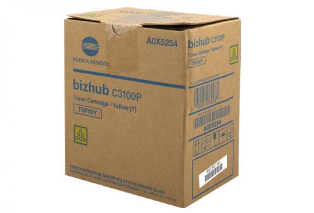Toner Konica Minolta A0X5254 (TNP-50Y), 5000 stron, yellow (żółty)
