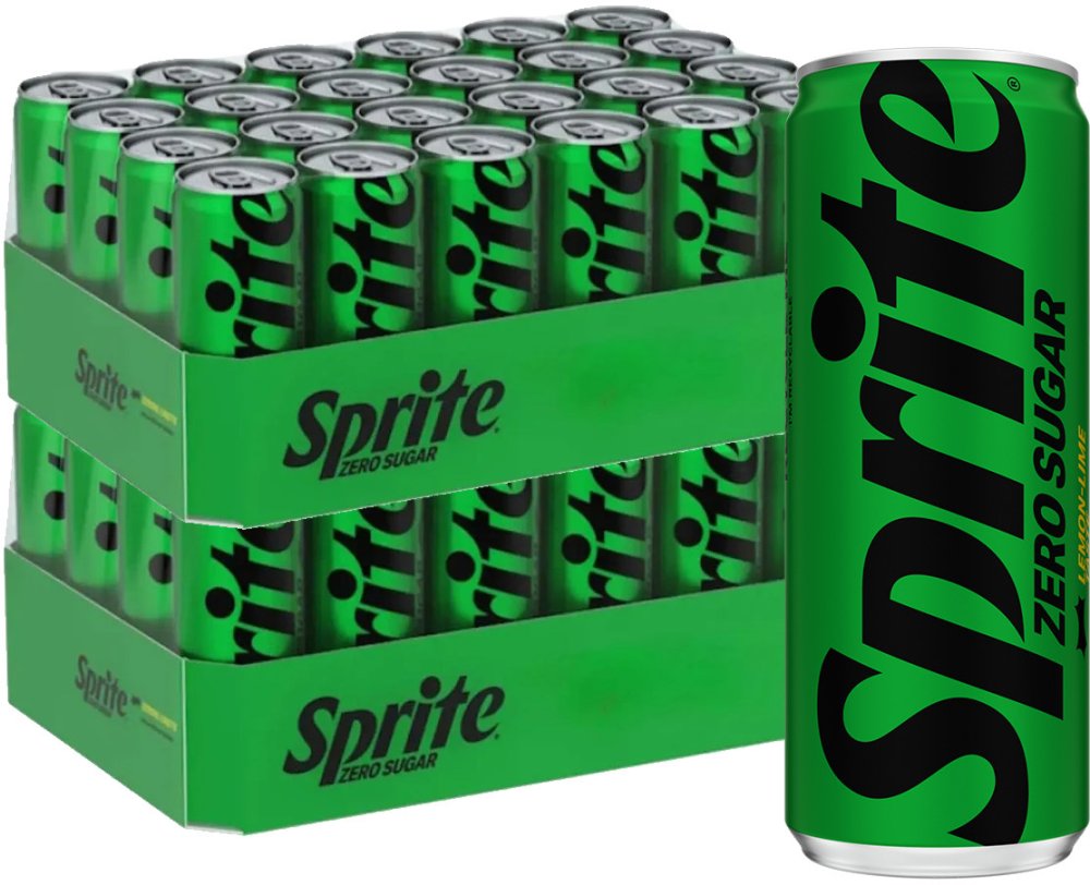 48x Napój gazowany Sprite Zero, puszka, 330ml, KAUCJA