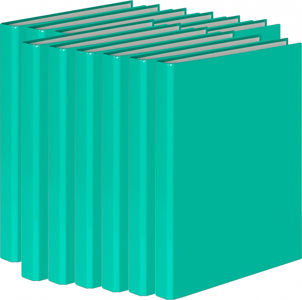 12x Segregator ringowy VauPe FCK, A4, szerokość grzbietu 25mm, do 150 kartek, 2 ringi, turkusowy