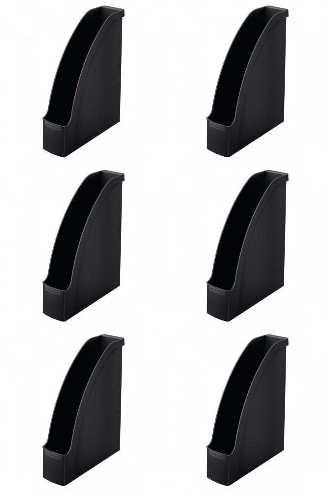 6x Organizer na dokumenty Leitz Plus, A4, 70mm, do 700 kartek czarny