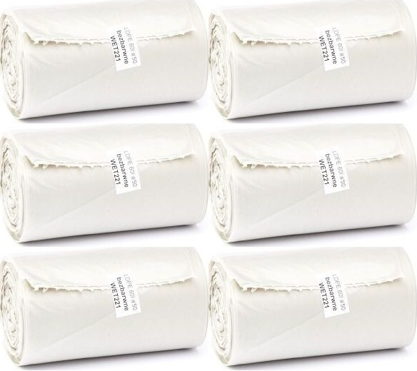 6x Worki na śmieci Merida economy plus, na odpady zmieszane, 60l, 50 sztuk, bezbarwny