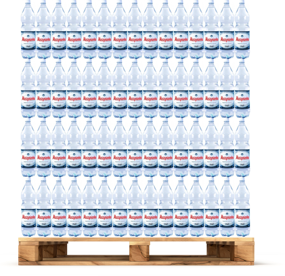 504x Woda gazowana Muszynianka, 1.5l, butelka PET, KAUCJA