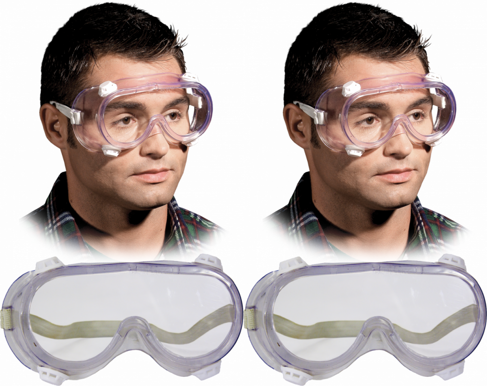 2x Gogle ochronne Reis Gog-Air, przeciwodpryskowe, bezbarwny