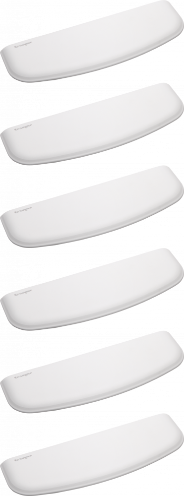 6x Podkładka pod nadgarstek Kensington ErgoSoft, do klawiatur płaskich i kompaktowych, 281x10x101mm, szary