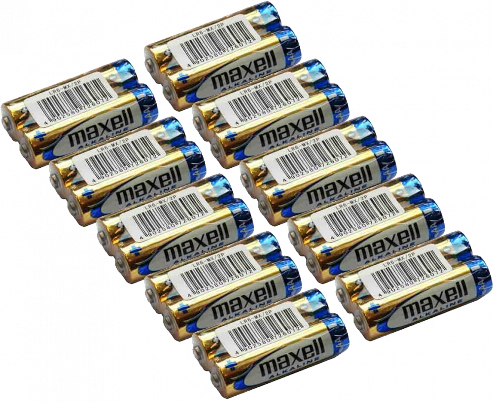 10x Bateria alkaliczna Maxell, AA, 2 sztuki