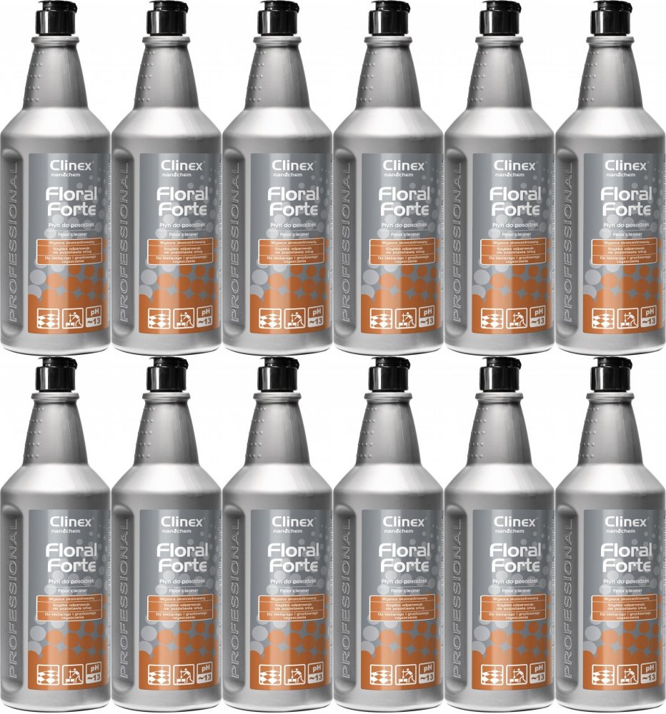 12x Płyn Clinex Floral Forte 77-705, do czyszczenia posadzek, 1l