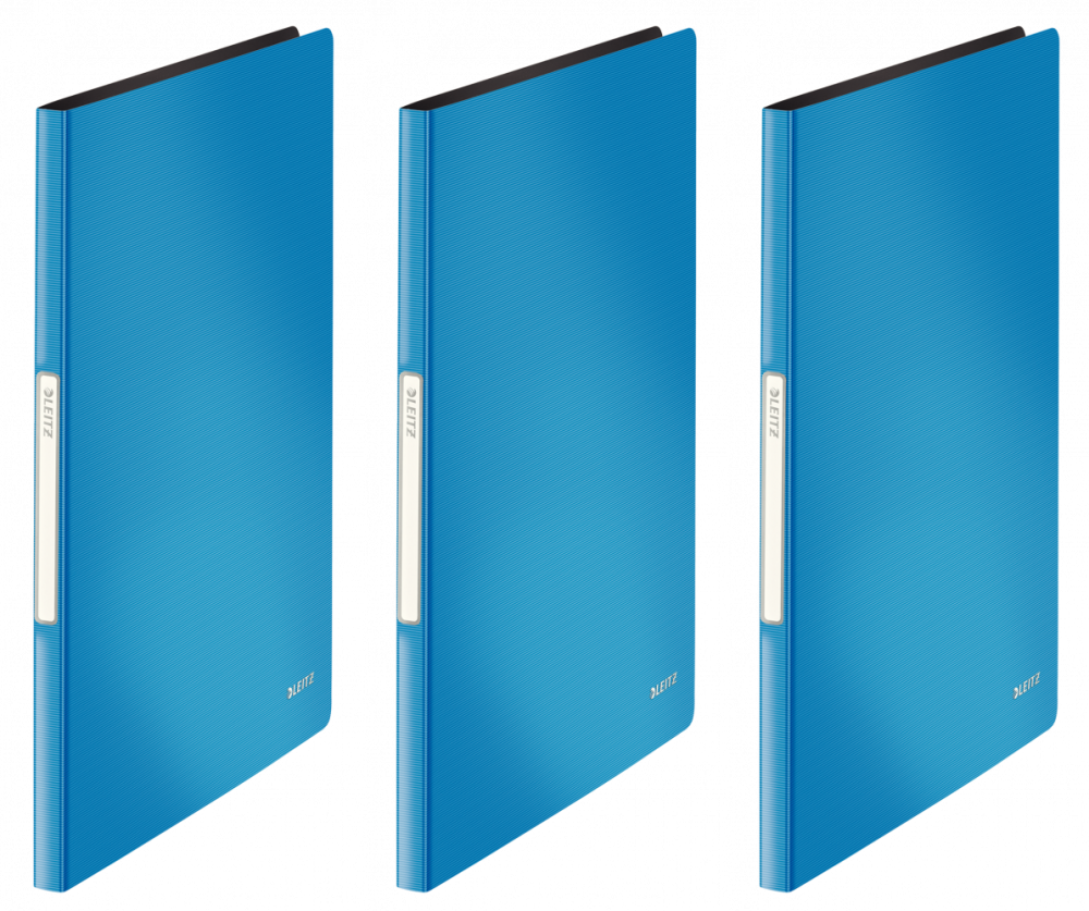 3x Album ofertowy Leitz Solid, A4, 20 koszulek, jasnoniebieski