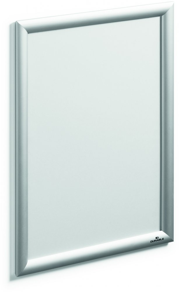 Rama zatrzaskowa Durable, ostre narożniki, A3, 1 sztuka, srebrny