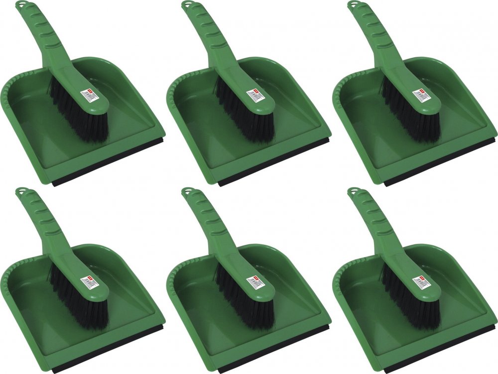 6x Zestaw do zamiatania Anna Zaradna, mix kolorów, zmiotka+szufelka