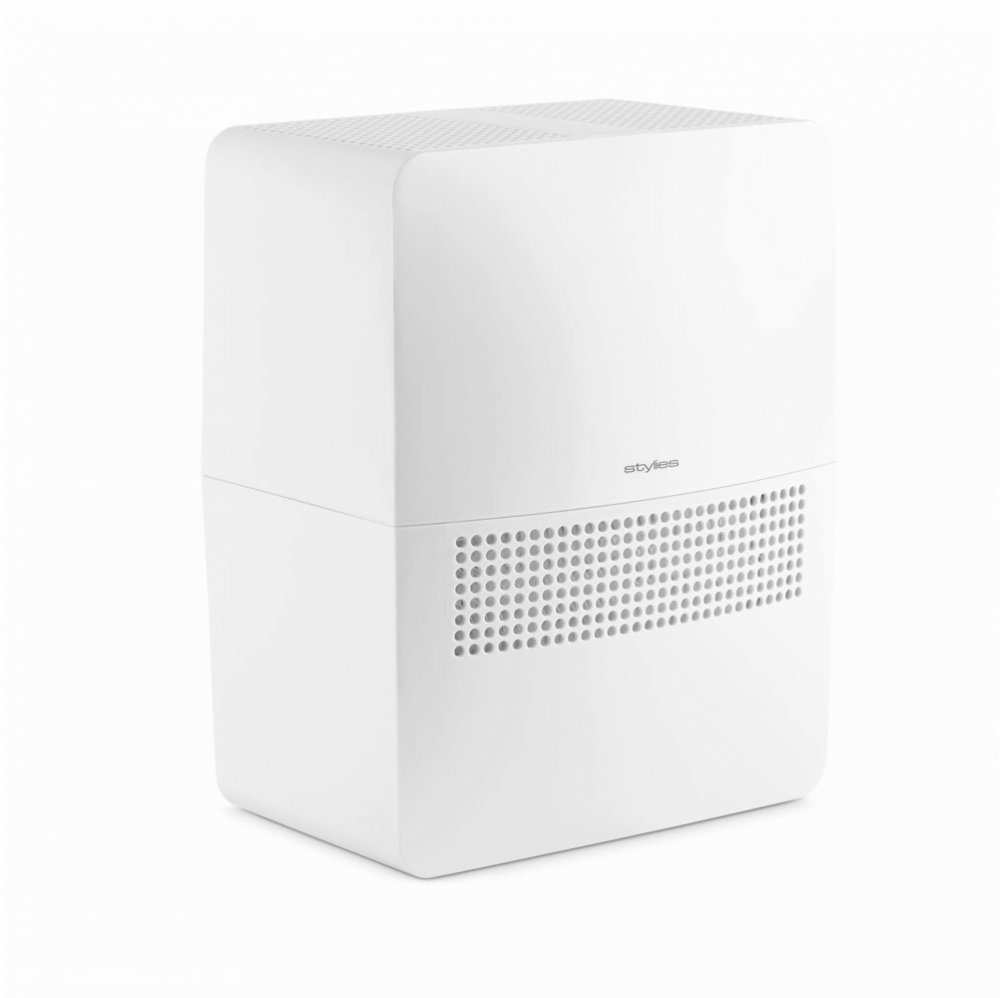 Nawilżacz ewaporacyjny Stylies Helos, 4l, z funkcją oczyszczania i aromaterapii, biały