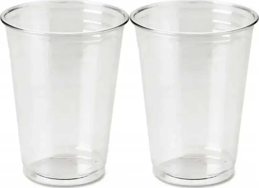2x Kubki wielorazowe Papstar, 300ml, polipropylen, 50 sztuk, przezroczysty