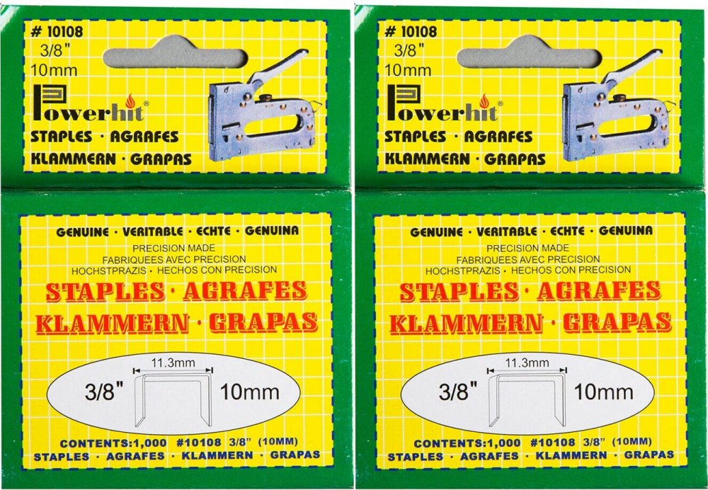 2x Zszywki tapicerskie D.Rect 10, 1000 sztuk