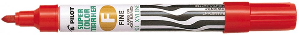 Marker permanentny Pilot SCA-F, okrągła, 1mm, czerwony