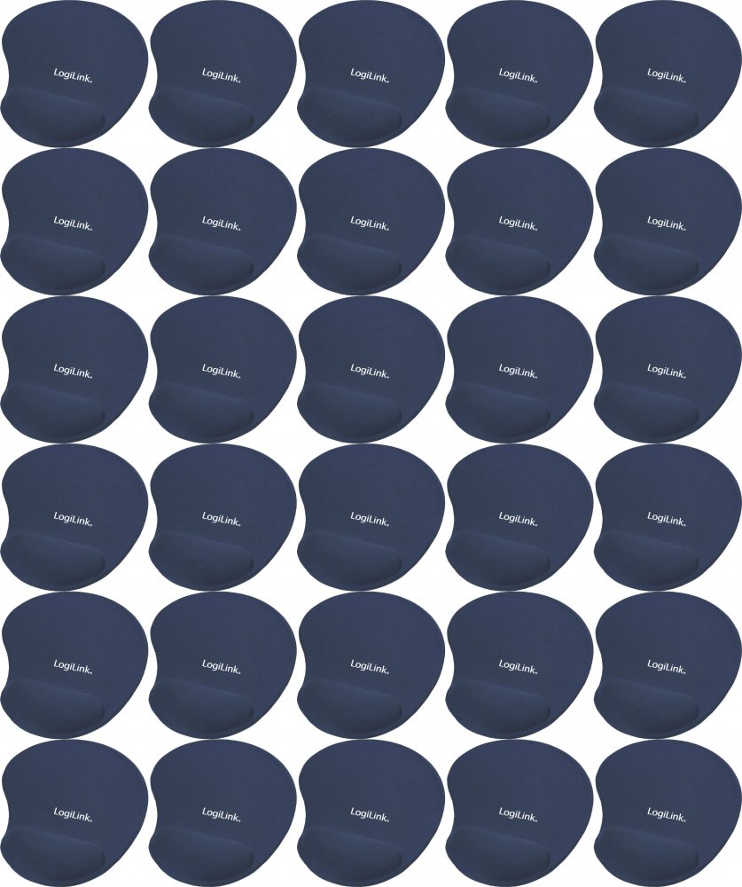 40x Podkładka żelowa pod mysz LogiLink, żelowa, 200x220x20mm, granatowy