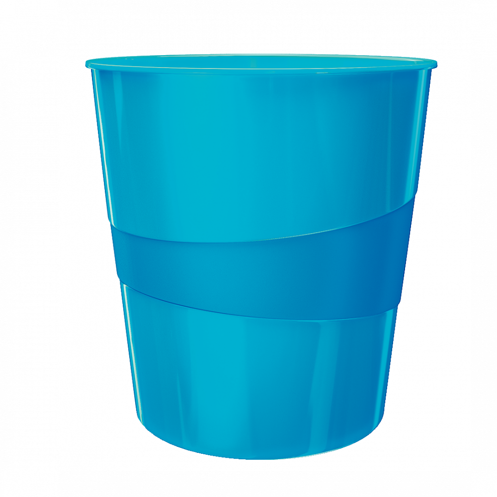 Kosz na śmieci Leitz Wow, 15L, niebieski