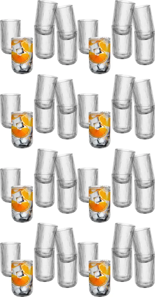 8x Szklanki Altom Design Selena, 430ml, szkło, komplet 6 sztuk, przezroczysty