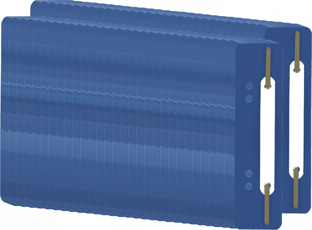 60x Wąsy skoroszytowe spinające dokumenty Durable, 25 sztuk, granatowy