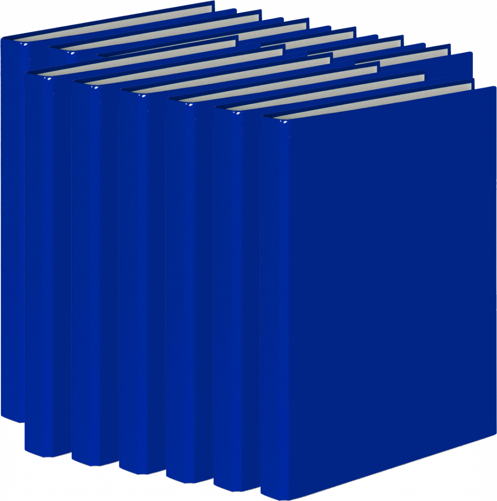 12x Segregator ringowy VauPe FCK, A4, szerokość grzbietu 25mm, do 150 kartek, 2 ringi, niebieski