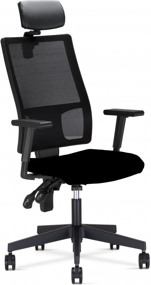 Krzesło obrotowe Nowy Styl EF019 Taktik Mesh HRUA, czarny