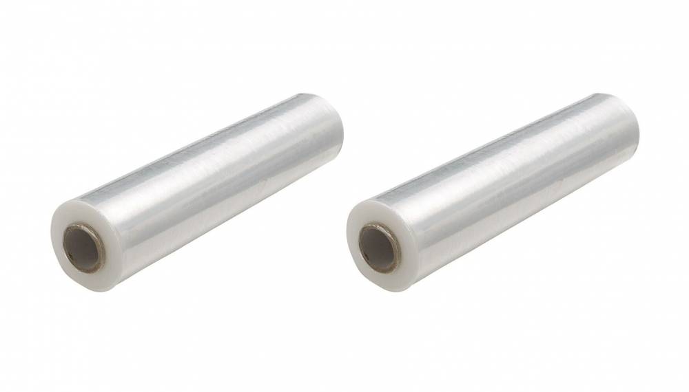 2x Folia zabezpieczająca stretch Emerson, 0.5x158m, 1.65kg, 23μm, przezroczysty