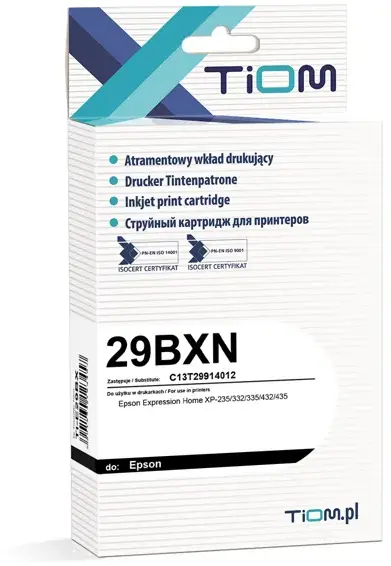 Tusz Tiom Ti-E29BX (C13T29914010), 18,2 ml, black (czarny)