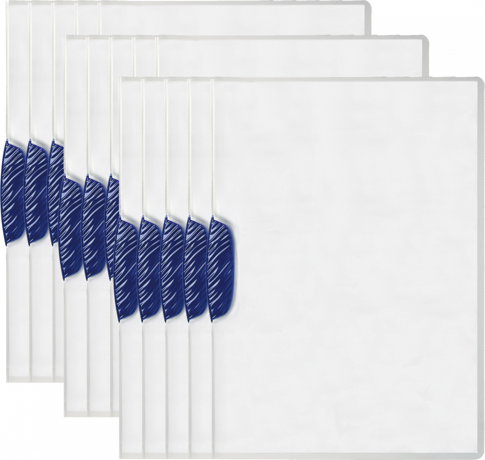 15x Skoroszyt plastikowy Durable Swingclip z klipsem, A4, do 30 kartek, granatowy