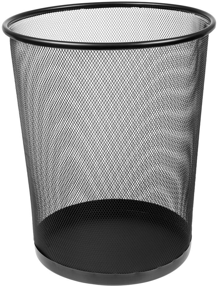 Kosz na śmieci MemoBe, metalowy, 29.5x34.5cm, czarny