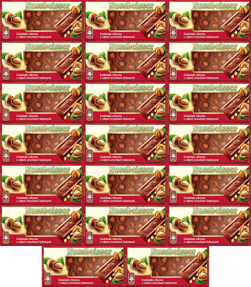 20x Nussbeisser czekolada mleczna Alpen Gold, 100g