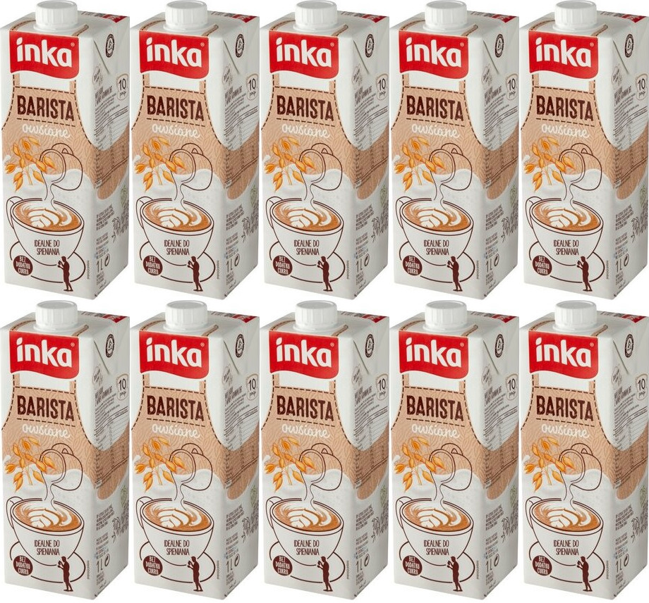 10x Napój owsiany Inka Barista, 1l